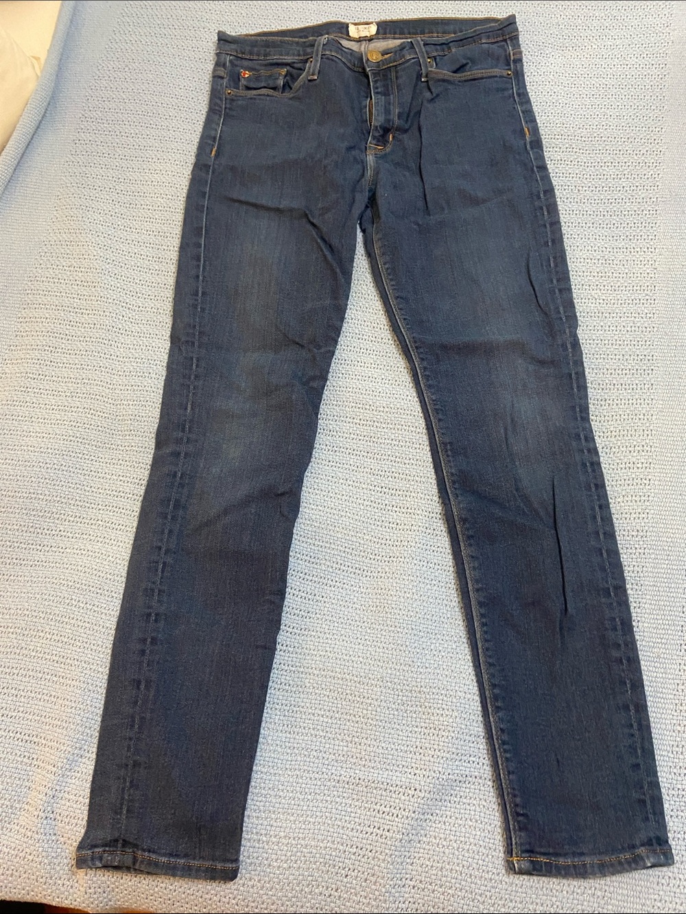Hudson Jeans Women's Nico Super Skinny Jeans in Dark Blue Denim